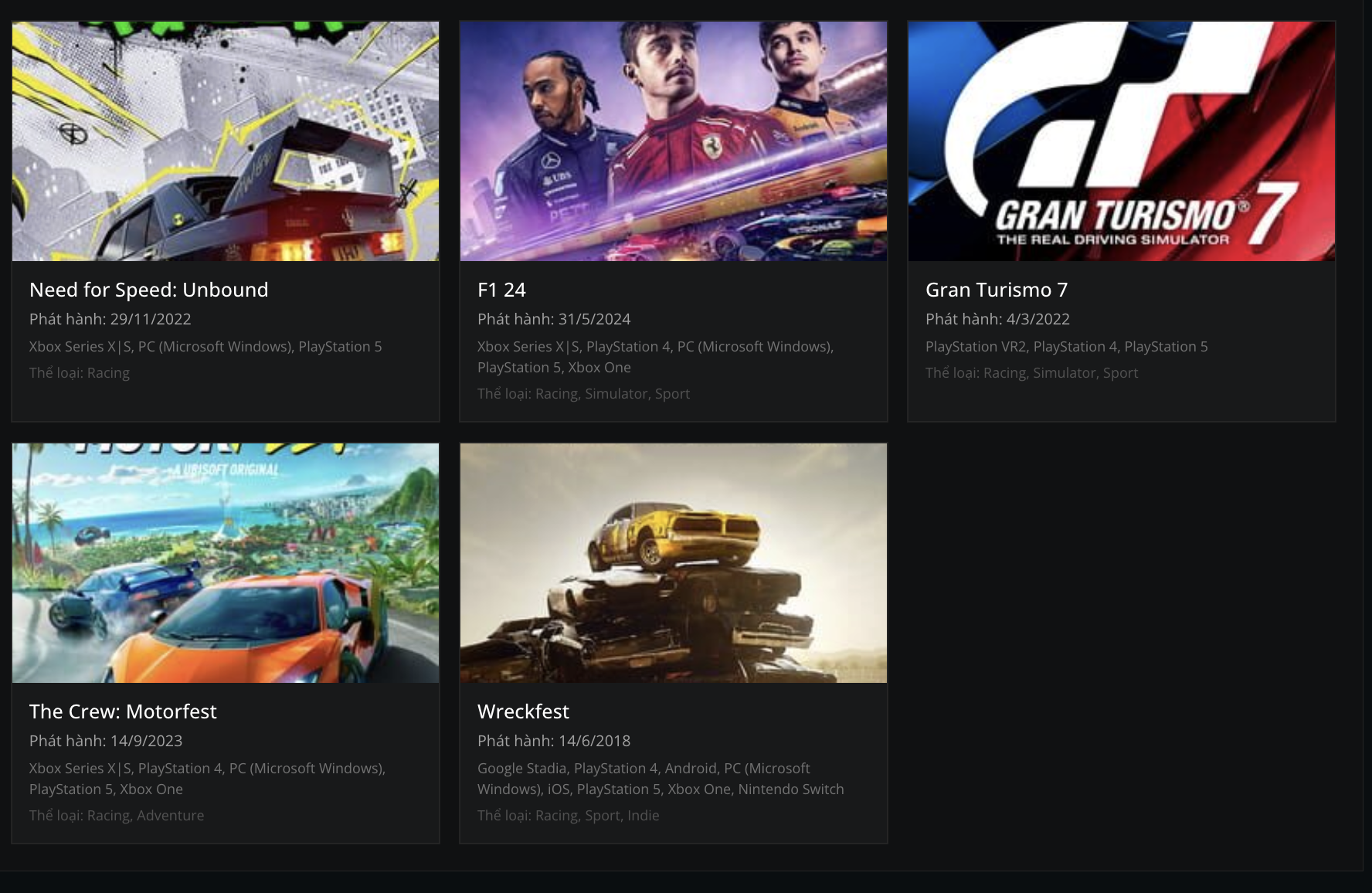 Top 5 Trò Chơi Đua Xe Hay Nhất Trên PlayStation 2025 – Tốc Độ, Cảm Giác Và Nghệ Thuật