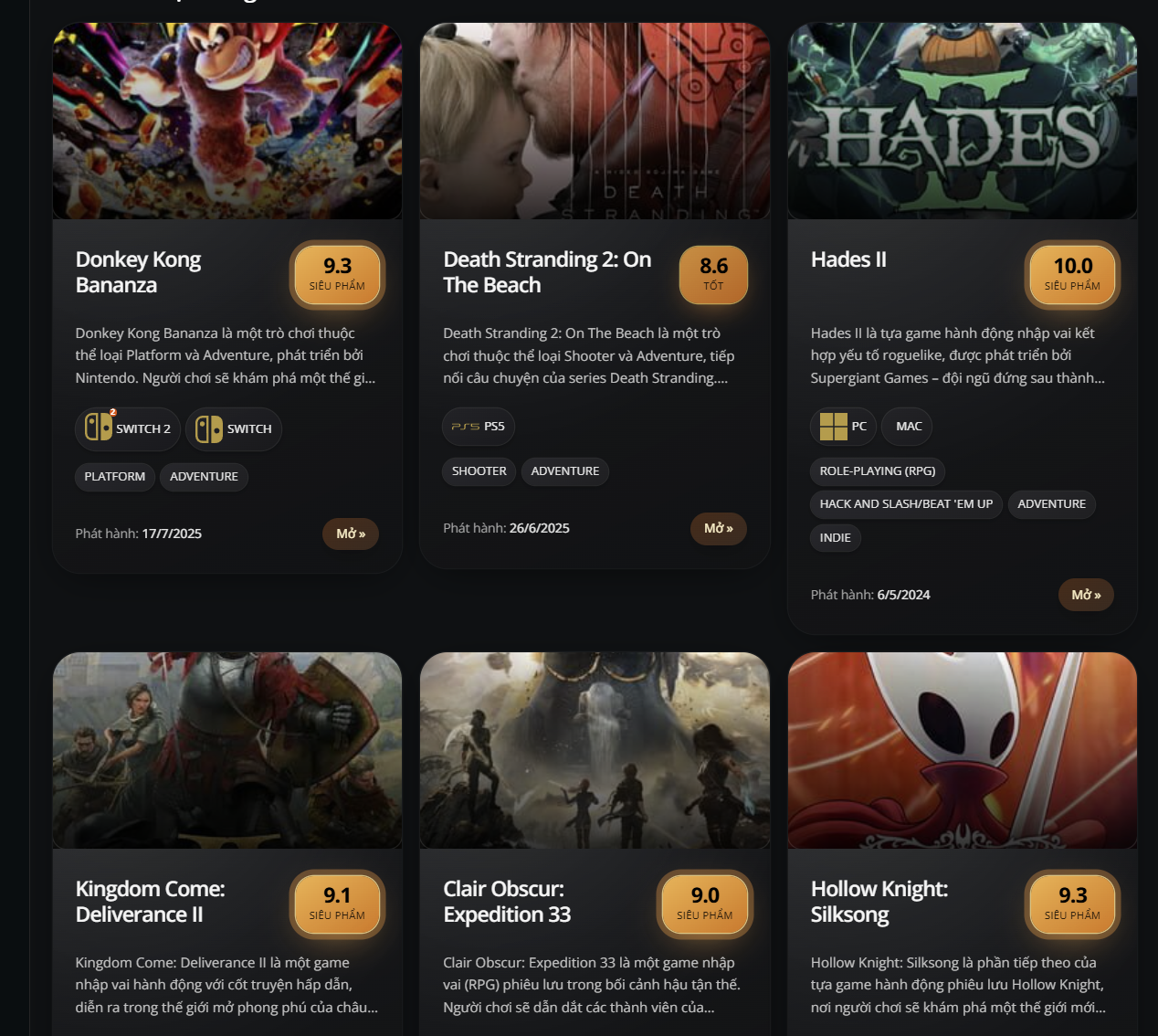 Tổng hợp các đề cử Game of the Year 2025 và dự đoán kết quả!